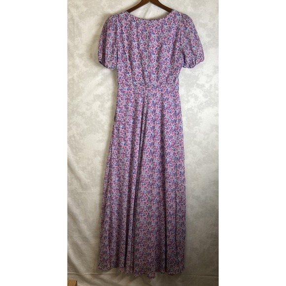 ASTR The Label Dress Women Size M SWEETHEART NECK Floral TWIST BUST Maxi DRESS - Picture 4 of 9